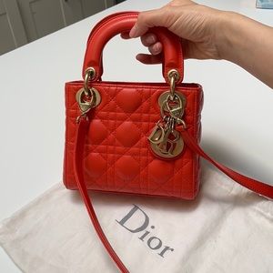 100% Authentic Dior Lady Dior Mini Bag